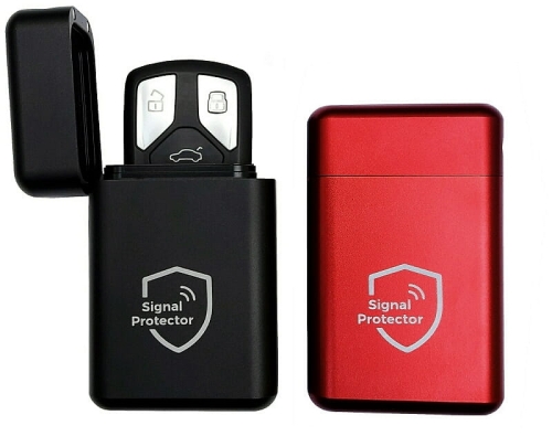 2X Signal Protector - aluminiowe etui pokrowiec na kluczyk KEYLESS klatka Faradaya rozmiar M