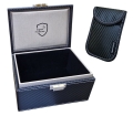Signal Protector - BOX pudełko blokujące sygnał + etui na kluczyk KEYLESS klatka Faradaya CARBON