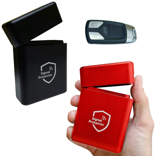 2X Signal Protector - aluminiowe etui pokrowiec na kluczyk KEYLESS klatka Faradaya rozmiar XL